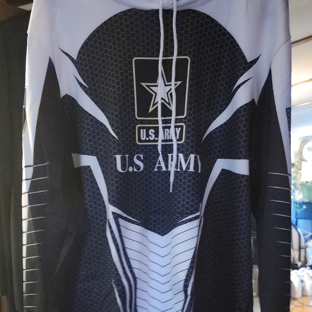 U.S. Army Black and White Hoodie